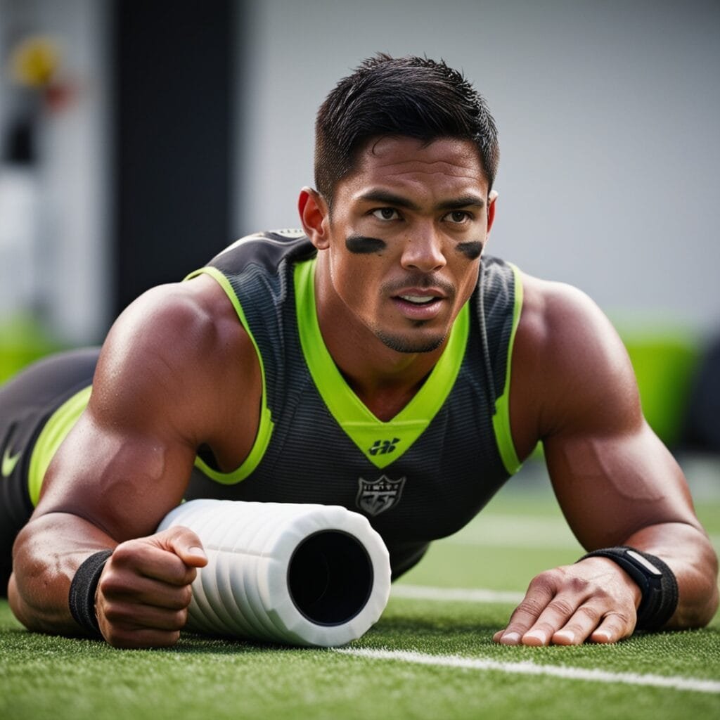 Mastering the Game: Research and Experiment-Based Football Tips 12 Leonardo Phoenix A closeup image of a fit sweaty male football 3
