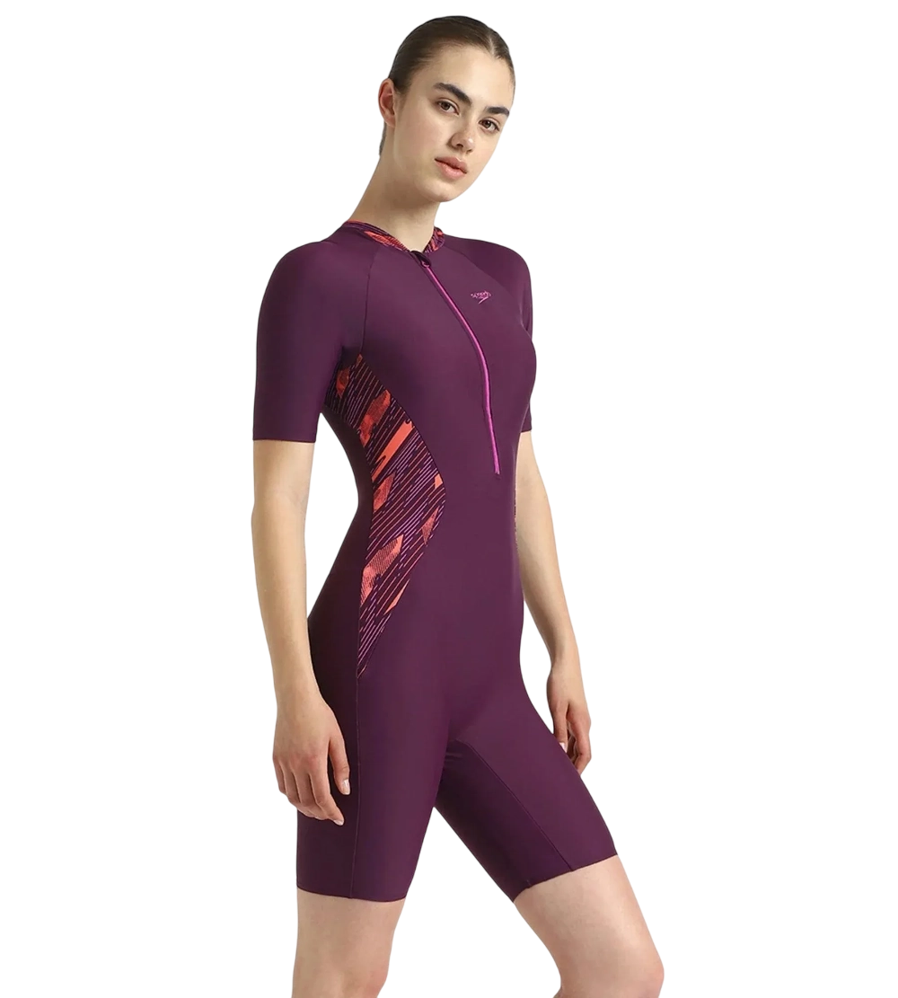 Speedo Closed Back Printed Kneesuit