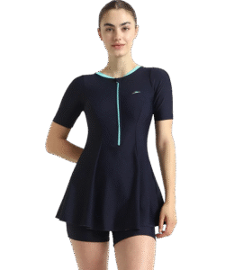 Speedo Closed Back Endurance 10 Swimdress- True Navy & Arctic Glass