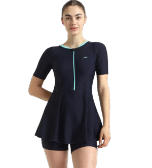 Speedo Closed Back Endurance 10 Swimdress- True Navy & Arctic Glass
